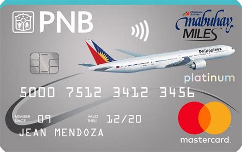 PNB Credit Cards PNB Mabuhay Miles MasterCard.